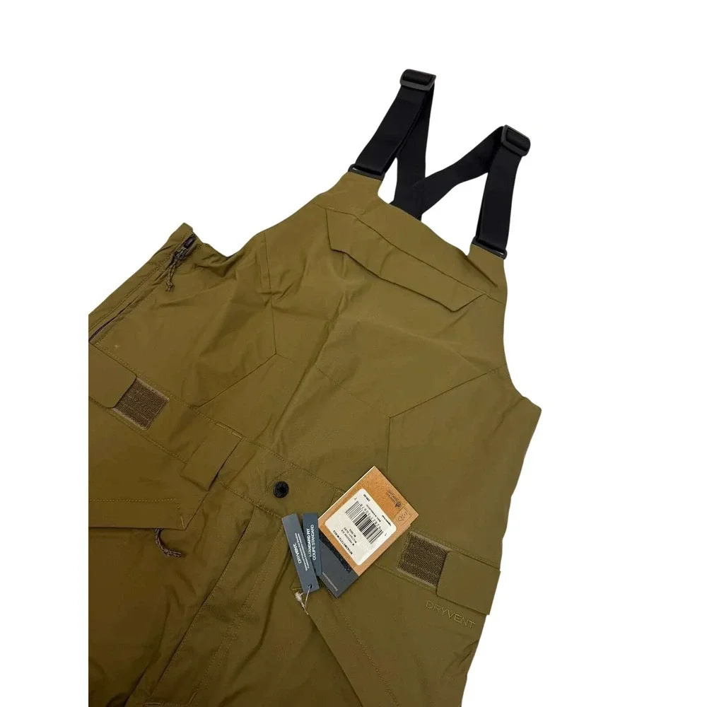 The North Face Freedom Bib Mens Military Olive Snowboard Ski Pants MEDIUM NWT